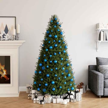 vidaXL 100-delige Kerstballenset blauw, Diversen, Kerst, Verzenden, Nieuw