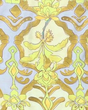 Viscose/Polyester Floral Groen, Hobby en Vrije tijd, Stoffen en Lappen, Groen, Nieuw