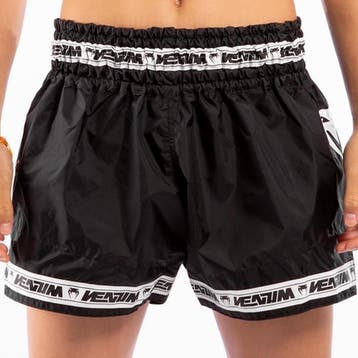 Venum PARACHUTE Muay Thai Kickboks Broekjes Zwart Wit, Zwart, Vechtsport, Ophalen of Verzenden, Venum