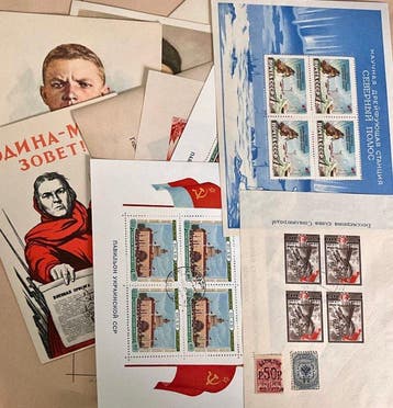 Rusland - Sovjetunie 1944/1958 - Sovjetunie - 7 vellen, 1 x, Gestempeld
