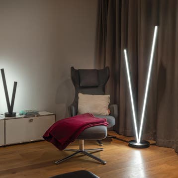 LED Vloerlamp - Cinque Cicanto - 1 Lichtpunt van 45 Watt -, Ophalen of Verzenden, Nieuw, Metaal
