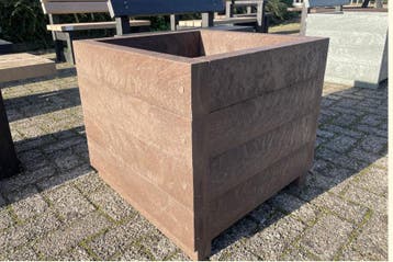 Rockwood® Plantenbak Zwaar Kunststof - Quartz Brown 0.60m, Ophalen of Verzenden, Nieuw
