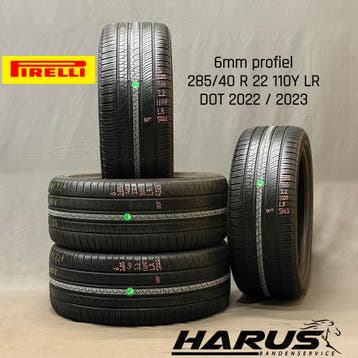 285/40/22 110Y LR Pirelli 4seizoensbanden 6mm profiel 4X, Gebruikt, 285 mm, Overige maten, Ophalen of Verzenden