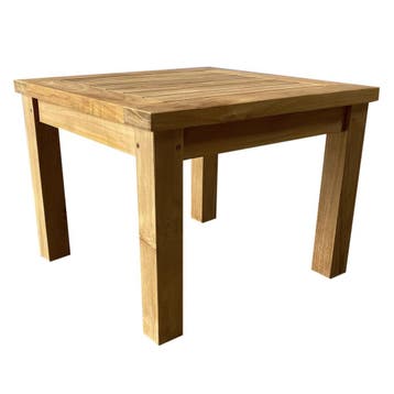 Mitzi bijzettafel 50x50xH40 cm teak, Tuin en Terras, Ophalen of Verzenden, Nieuw, Teakhout