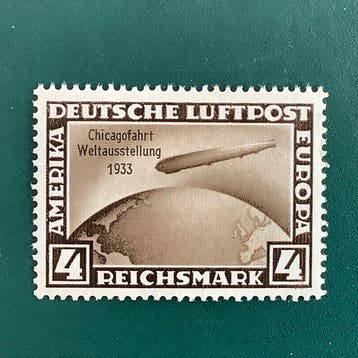 Duitse Rijk 1933 - 4 Mark Chicagofarth - MH - Michel 498, Gestempeld