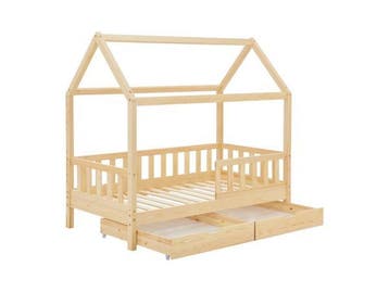 Veiling - Kinderbed Marli - 80 x 160 cm - Houtkleur - Incl., Nieuw