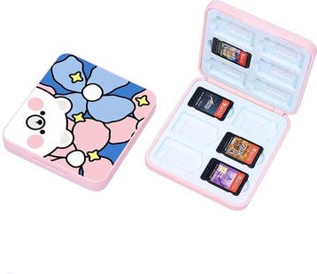 Case voor 12x Switch Game Cartridges - Roze, Verzenden, Zo goed als nieuw
