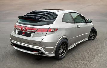 X-Form Achter Window Louvers Glanzend Zwart Honda Civic, Honda, Achterklep, Nieuw, Ophalen of Verzenden