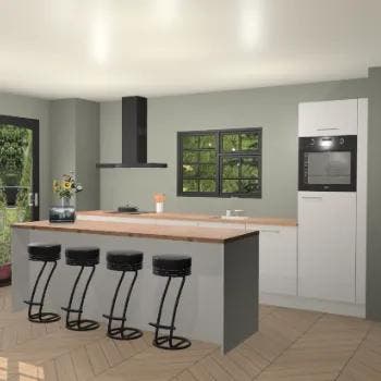 Zijdegrijze keuken Palau 78753, Verzenden, Nieuw