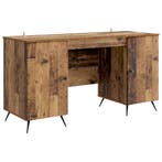 vidaXL Bureau met plank Oud hout 142,5 x 50 x 75 cm Bewerkt, Verzenden, Nieuw