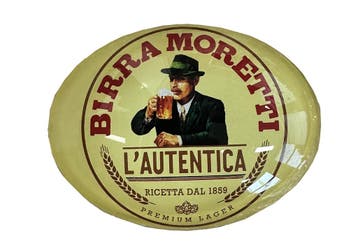Ovale taplens Birra Moretti, Ophalen of Verzenden