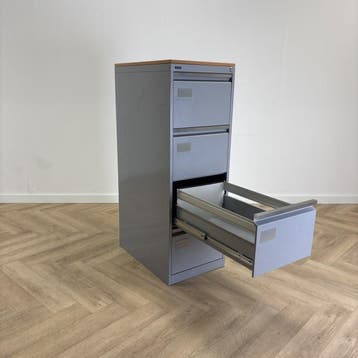 Emmein dossierkast 4 lades A4 en folio (hxbxd) 137x48x71 cm,, Ophalen of Verzenden, Gebruikt