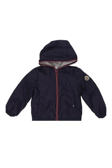 Moncler Jas Jongens in maat 86 Blauw, Verzenden, Zo goed als nieuw, Moncler, Jongen of Meisje