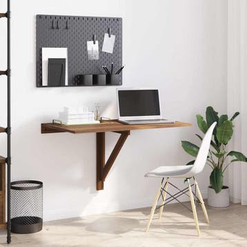 vidaXL Wandtafel inklapbaar 100x60x56 cm bewerkt hout, Verzenden, Nieuw
