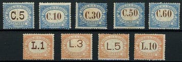 San Marino 1925 - Aangegeven zou, de waarde in bruine, Gestempeld