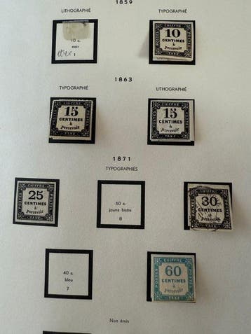 Frankrijk - Collectie Timbres Taxes (geen 5, 6, 18,, Gestempeld