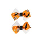 Haarspeld Duckklemmen 6cm – Halloween Griezelprint Strikje –, Nieuw