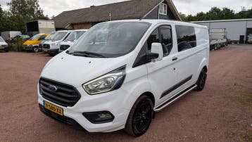 Ford Transit Custom 300 2.0 TDCI L2H1 Ambiente DC Marge auto, Gebruikt, Euro 6, Wit, Ford