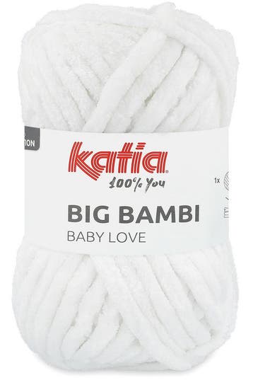 Katia Big Bambi - 100 wit - XXL Chenille Garen, Ophalen of Verzenden, Nieuw
