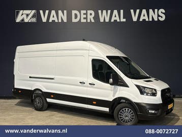 Ford Transit | 2.0 TDCI 130pk L4H3 Euro6 Airco | Camera |, Gebruikt, Euro 6, Wit, Dealer onderhouden
