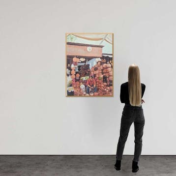 Anne Dias - (100% handpainted !) No tourist trap, Antiek en Kunst, Kunst | Schilderijen | Modern