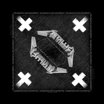 Metallica - Master of Puppets Bandana officiële merchandise, Ophalen of Verzenden, Nieuw, Kleding