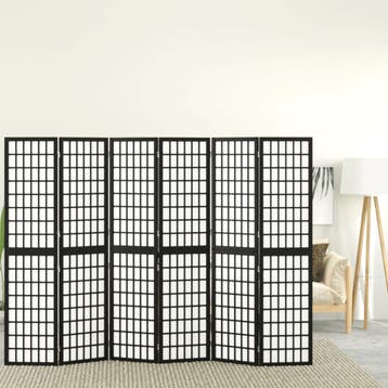 vidaXL Kamerscherm inklapbaar 6 panelen Japanse stijl, Verzenden, Nieuw