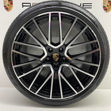 Porsche Cayenne E3 22 RS Spyder zwart/alu met banden N0/NC0, Auto-onderdelen, Ophalen, Gebruikt, Banden en Velgen, Overige maten