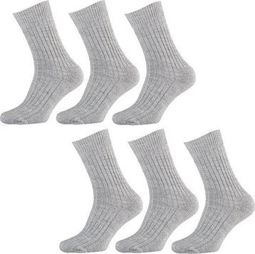 Apollo - 46-48 - 6P Noorse Sokken Grijs, Kleding | Heren, Sokken en Kousen, Verzenden, Nieuw
