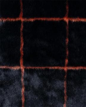 Luxe Imitatie Bont Donkerblauw-Koper, Nieuw, Blauw