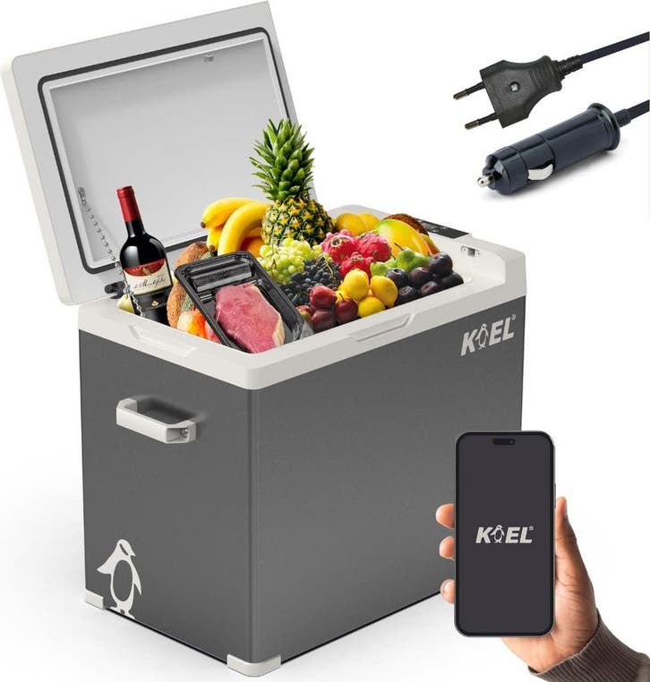 KOEL Crate 50 Compressor Koelbox Elektrisch 12V en 230 Volt, Caravans en Kamperen, Koelboxen, Nieuw, Ophalen of Verzenden