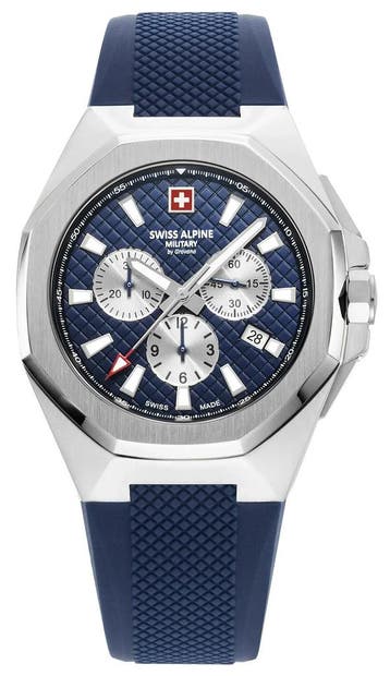 Swiss Alpine Military 7005.9835 Typhoon horloge 42 mm, Overige merken, Staal, Verzenden, Polshorloge