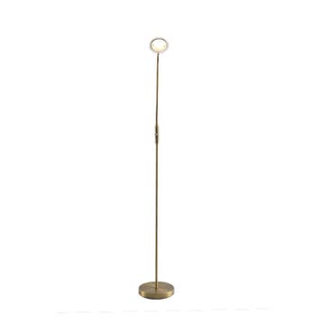 Messing staande leeslamp Salvador, 5w, met draaidimmer, Nieuw, Ophalen of Verzenden, 150 tot 200 cm, Modern