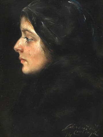 Jan Schreuder van de Coolwijk (1868-1962), Vrouw in zwart