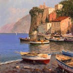 Pasquale Vuotto (1958) - Barche in costiera amalfitana