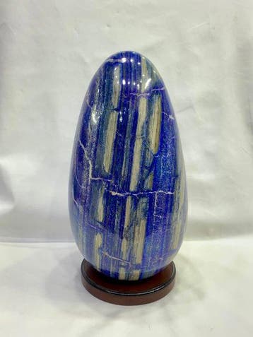 Extra Grote Lapis Lazuli 60+ kg Ei-sculptuur met, Verzamelen