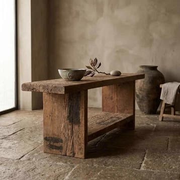 Sidetable Borneo ijzerhout | 220cm | World of Brosi, Ophalen of Verzenden, Nieuw