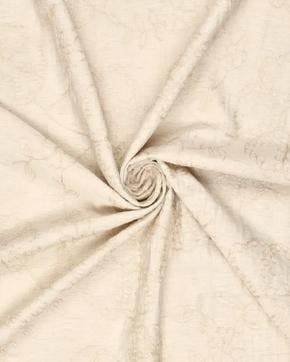 Broderie Viscose/Linnen Bladeren Gebroken Wit, Hobby en Vrije tijd, Stoffen en Lappen, Nieuw, Wit