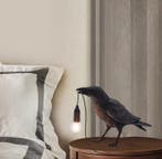 Tafellamp - Hars - Raven-lamp met gloeilamp