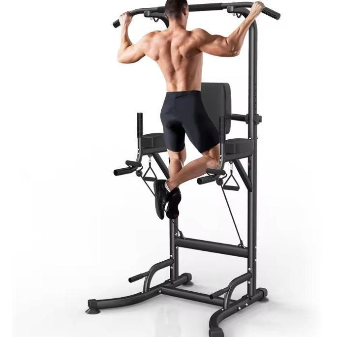 Power Tower Dip Station Optrekstang Krachtstation Thuis, Sport en Fitness, Fitnessapparatuur, Nieuw, Verzenden