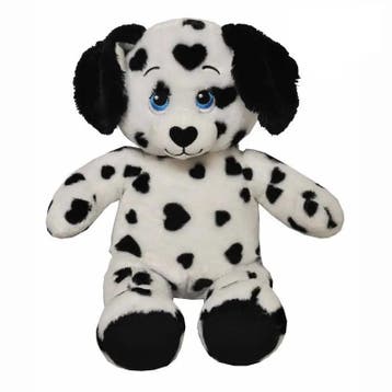 Dalmatiër knuffel hond - pluche - zwart wit - 41 cm, Verzenden, Nieuw