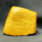 Gepolijste stuk geel amber Papúa Occidental - Hoogte: 110 mm, Verzamelen