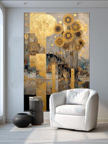 Mrs Art Prime - The Nature Calmness in Gustav Klimt Style
