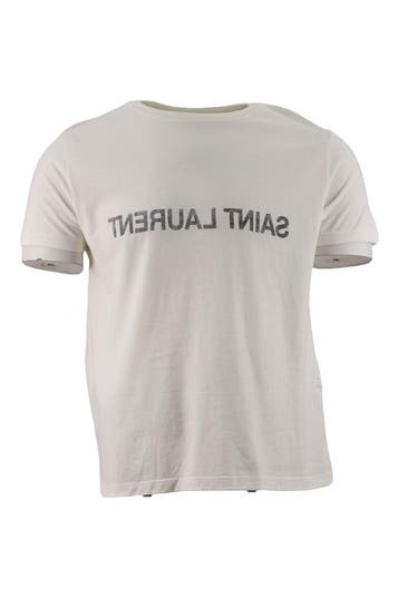 Saint Laurent T-shirt in maat M Wit, Verzenden, Zo goed als nieuw, Wit, Saint Laurent