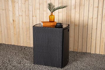 Barset - Niek  - Wicker - Zwart - Met Kussens - The Outsider, Verzenden, Nieuw