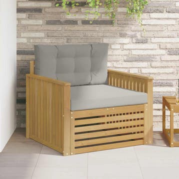 vidaXL Tuinbank Polyester Wit, Verzenden, Nieuw