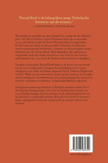 Oorlogsenthousiasme 9789023484349 Ewoud Kieft, Verzenden, Gelezen, Ewoud Kieft