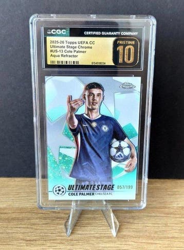 2025/26 Topps Uefa CC Cole Palmer Ultimate Stage Chrome /199, Nieuw