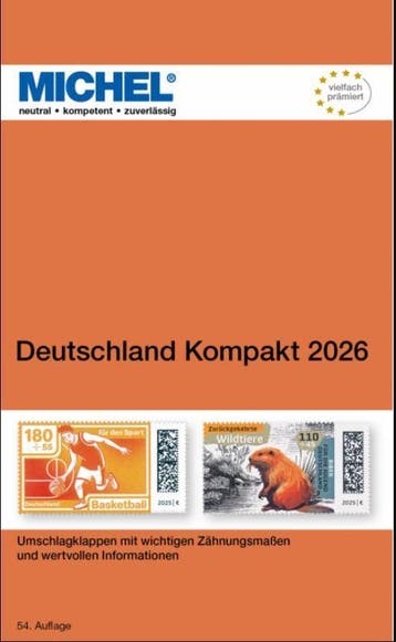 Duitsland postzegel catalogus compact 2026, Boeken, Catalogussen en Folders, Nieuw, Ophalen of Verzenden, Michel , Catalogus