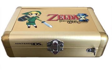 Gouden Hardcase DS & DS Lite - The Legend Of Zelda - Phantom, Spelcomputers en Games, Ophalen of Verzenden, Zo goed als nieuw